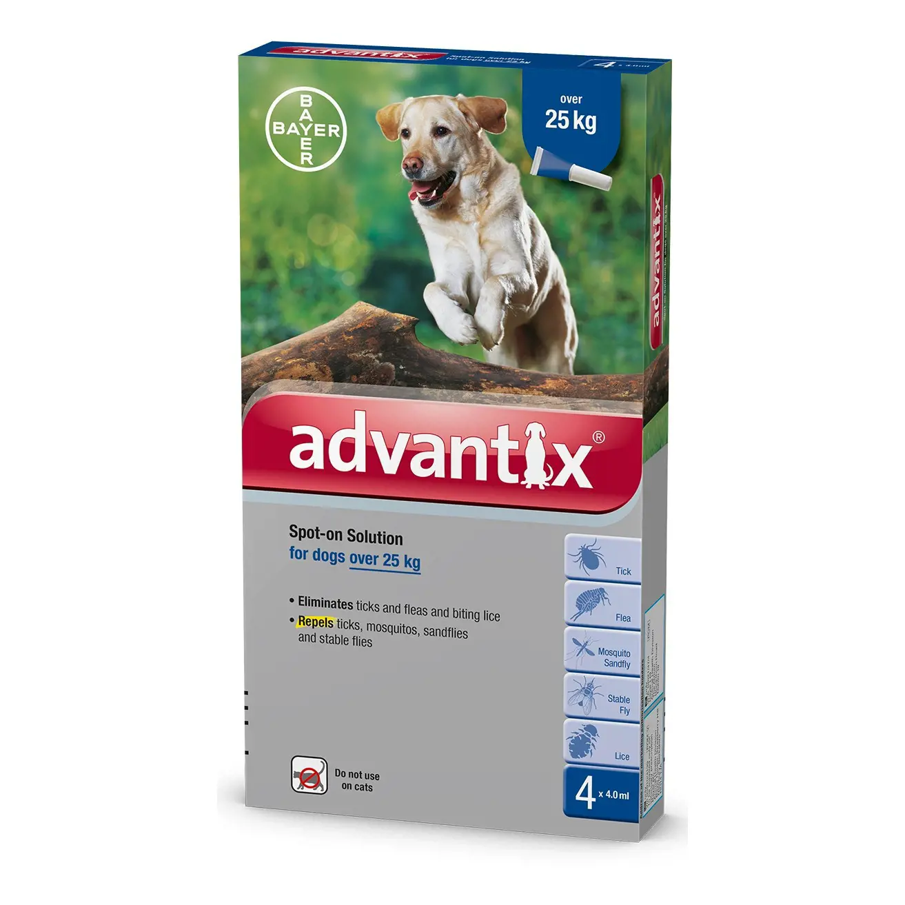 אדוונטיקס - Advantix - כלבים (מעל 25 ק"ג)
