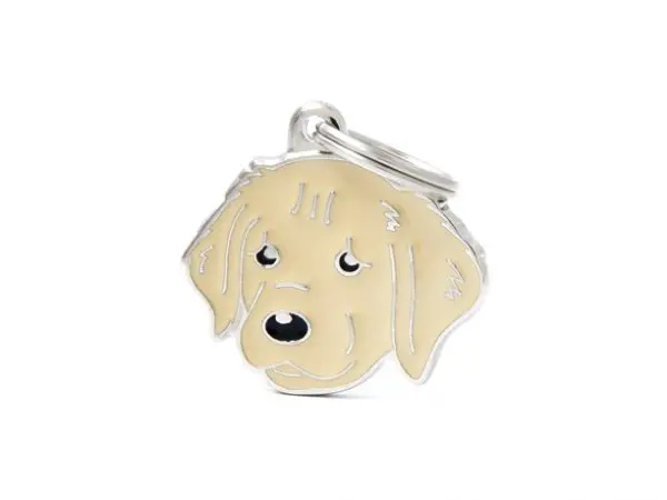 תג שם עם חריטה גולדן GOLDEN RETRIVER-MF30