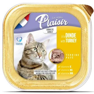 מעדן פטה לחתול PLAISIR הודו