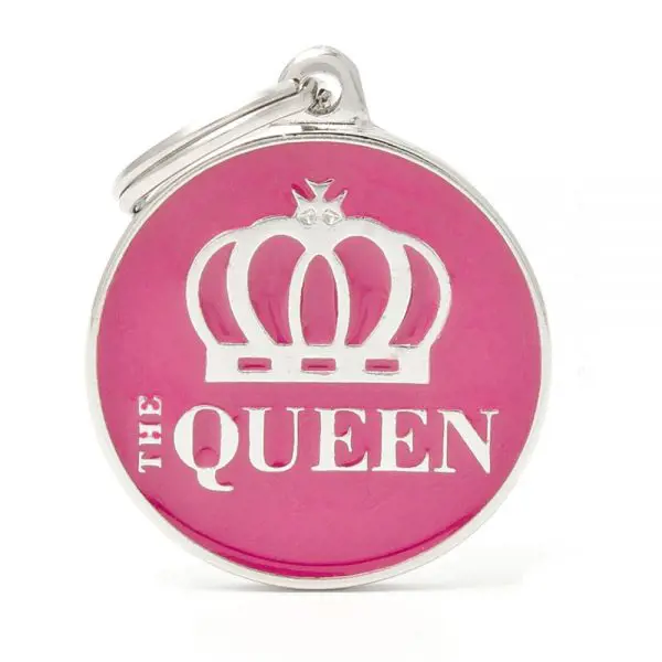 תג שם עם חריטה THE QUEEN