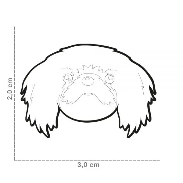 תג שם עם חריטה פקינז PEKINGESE-MF61 - Image 3