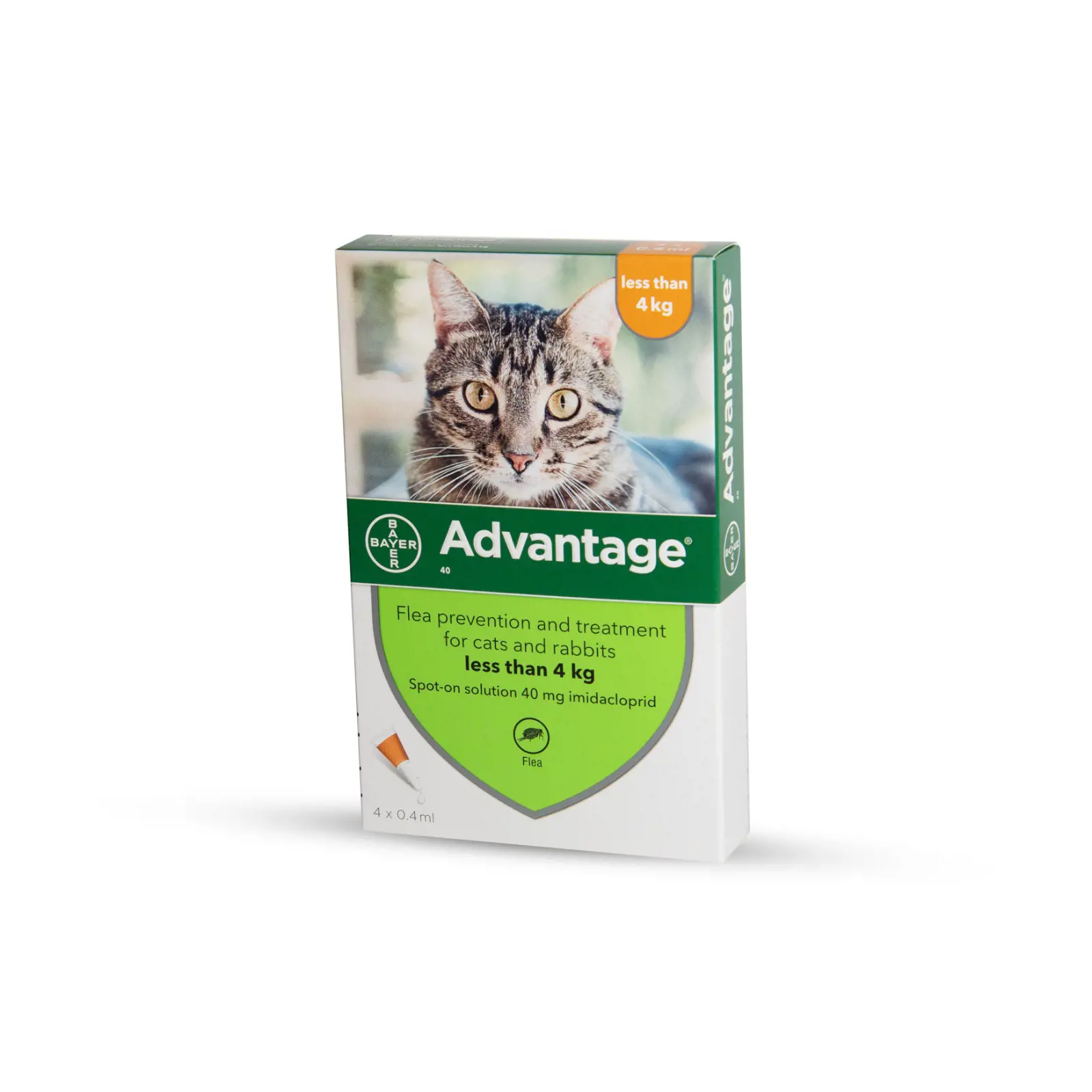 אדוונטג' - Advantage - אמפולות לחתולים וארנבות (מתחת 4 ק"ג)