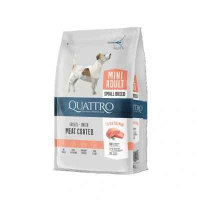 קוואטרו כלב בוגר היפואלרגני מיני גזע קטן סלמון 7 ק"ג
